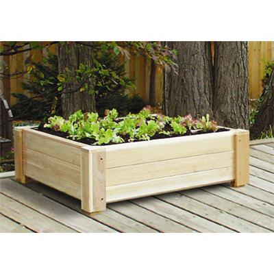 sample courtyard countainer garden bed