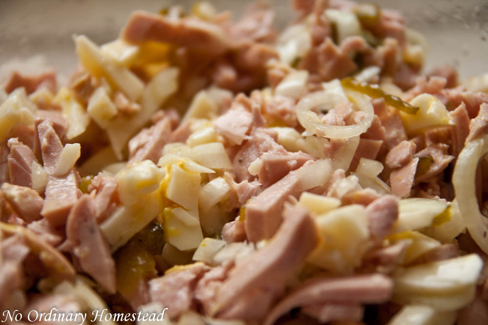 Wurst Käse Salat - A classic summer dish - No Ordinary Homestead