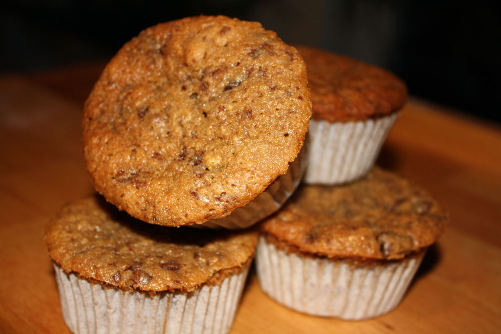 chocolate banana mocha muffins