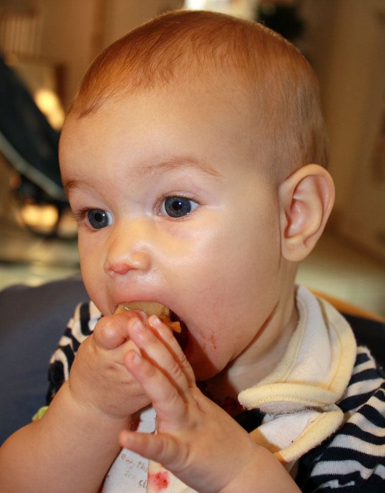 Mackenzie 7 months old high chair 04