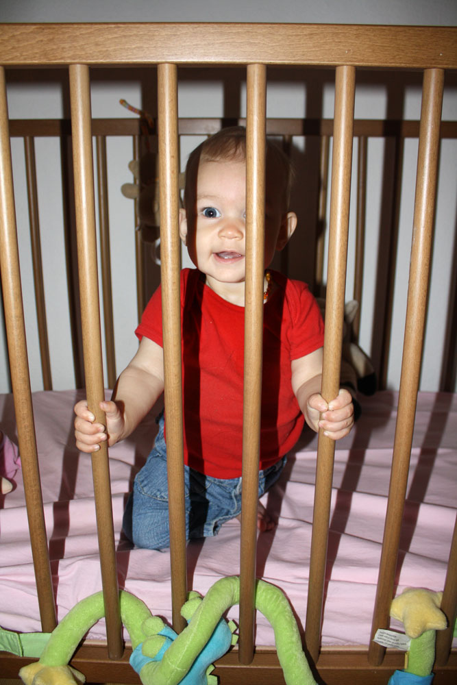 Mackenzie 9 months in Baby Prison