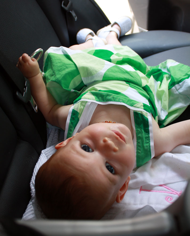 Steffen & Steffi wedding day 2_ Mackenzie in car