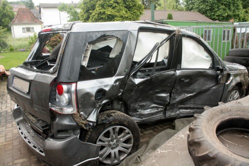 land rover freelander accident right side