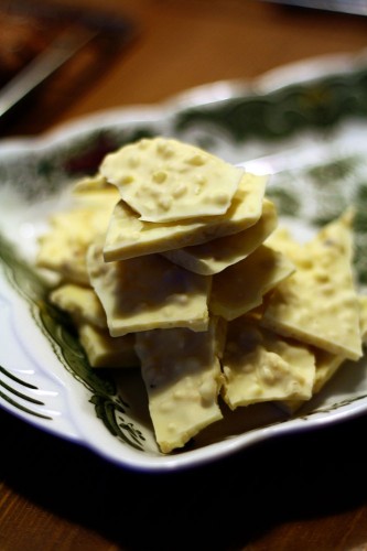White Chocolate Almond Bark