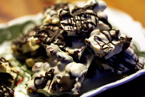 White Chocolate Hazelnut Bark