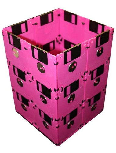 floppy disk trash can
