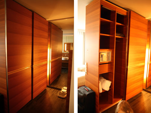 built in closets with sliding door