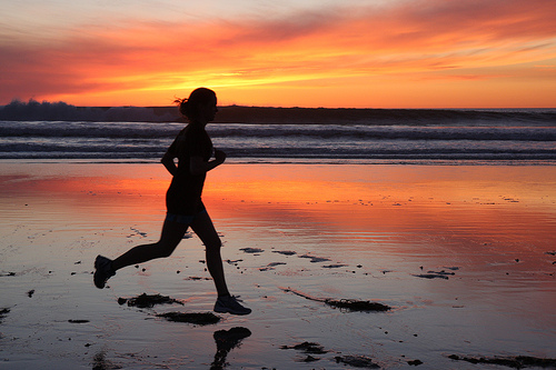 run-sunset