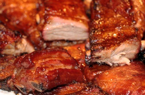 Bourbon smoked ribs