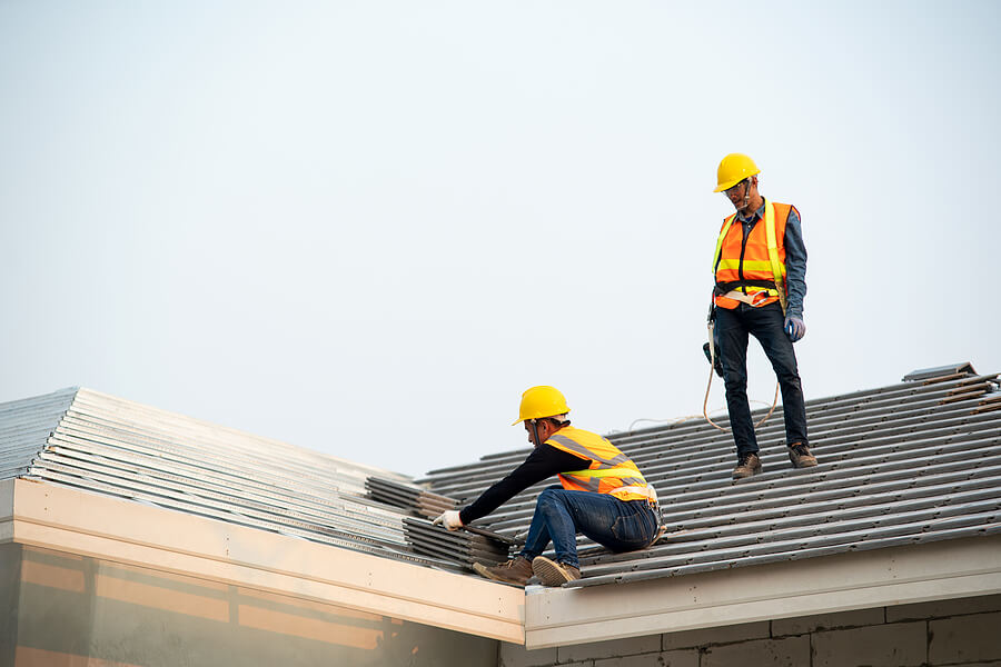What are the components of a residential roof?