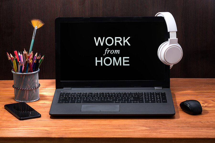 Work From Home During Coronavirus Pandemic Quarantine Isolation.