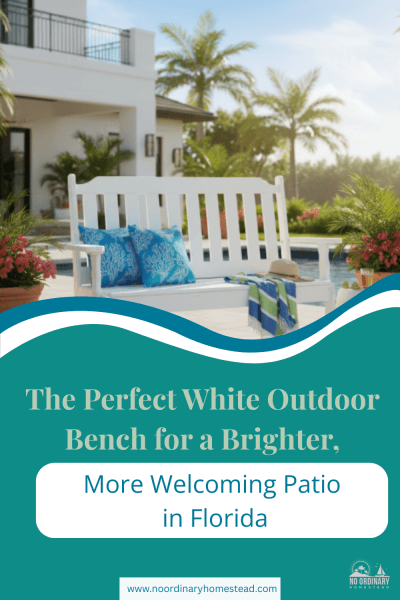 The Perfect White Outdoor Bench