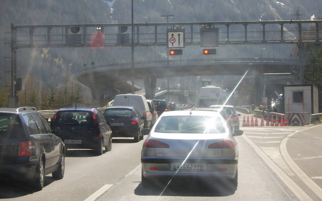 At the Gotthard tunnel
