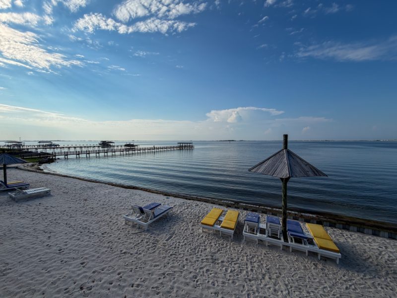 Waterfront at Emerald Beach RV Park in Navarre