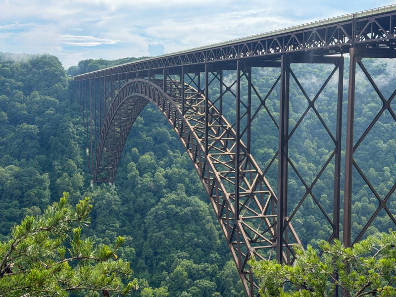 The New River Gorge Bridge in West Virginia